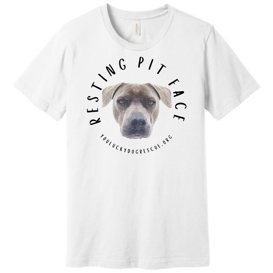 BELLA+CANVAS® Unisex Jersey Short Sleeve Tee...  "Resting Pit Face" Featuring Coral
